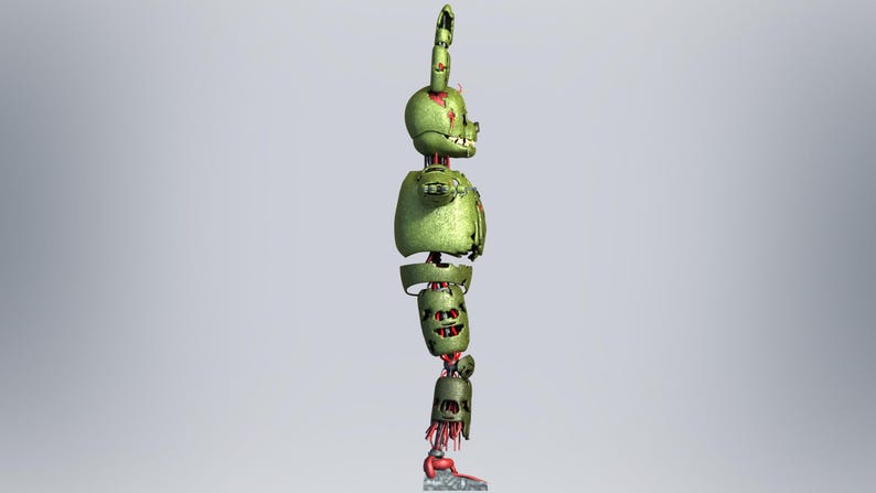 FNAF Springtrap Full Body Wearable Armor and Head Fnaf Springtrap Furry ...