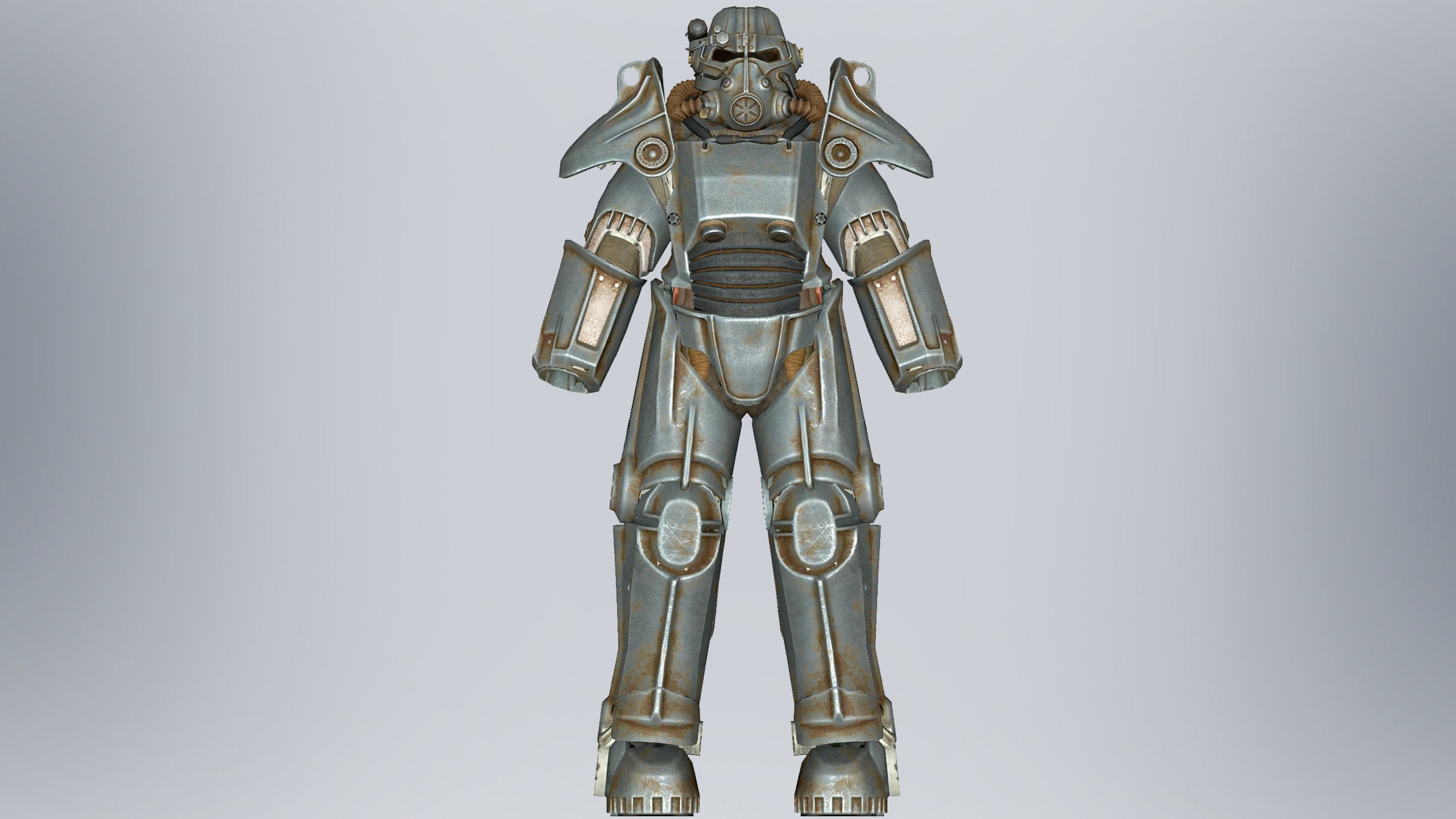 Fallout 4 T-45 パワーアーマー 全身着用型アーマーとヘルメット 3D 