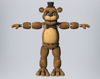 Freddy 1 Furry Wearable Rüstung und Helm Maske Benutzerdefinierte Ganzkörper Freddy Furry STL-Dateien 3D-Modell STL