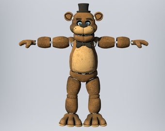 Freddy 1 Furry Wearable Armor and Helmet Mask Custom Full Body Freddy Furry STL Files 3D Model STL