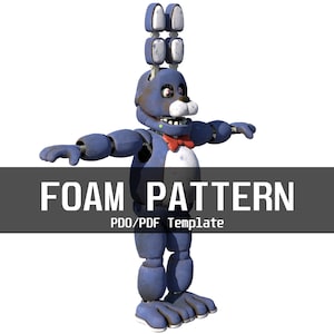 Bonnie 1 Furry Wearable Armor and Helmet Mask Template for EVA Foam ...