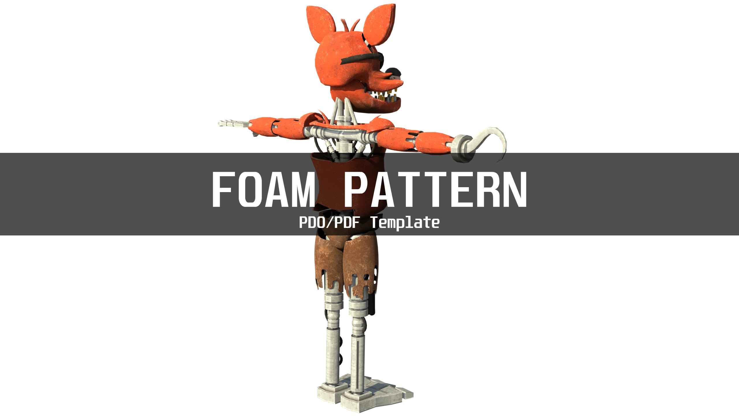 Foxy 1 Furry Wearable Armor and Helmet Mask Template for EVA Foam (PDO ...