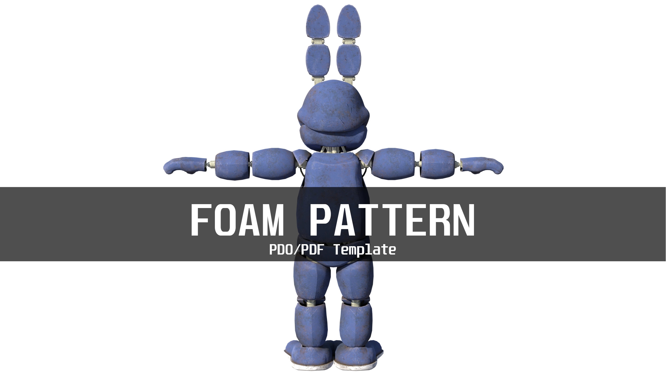 Bonnie 1 Furry Wearable Armor and Helmet Mask Template for EVA Foam ...