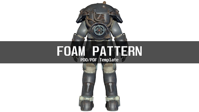 Fallout 4 X-01 Enclave Power Armor and Helmet Template for EVA Foam ...