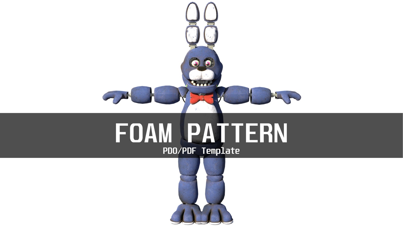 Bonnie 1 Furry Wearable Armor and Helmet Mask Template for EVA Foam ...