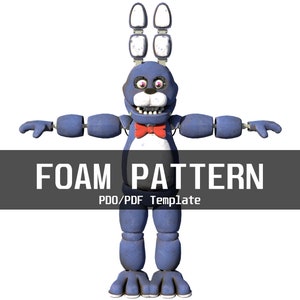 Bonnie 1 Furry Wearable Armor and Helmet Mask Template for EVA Foam ...