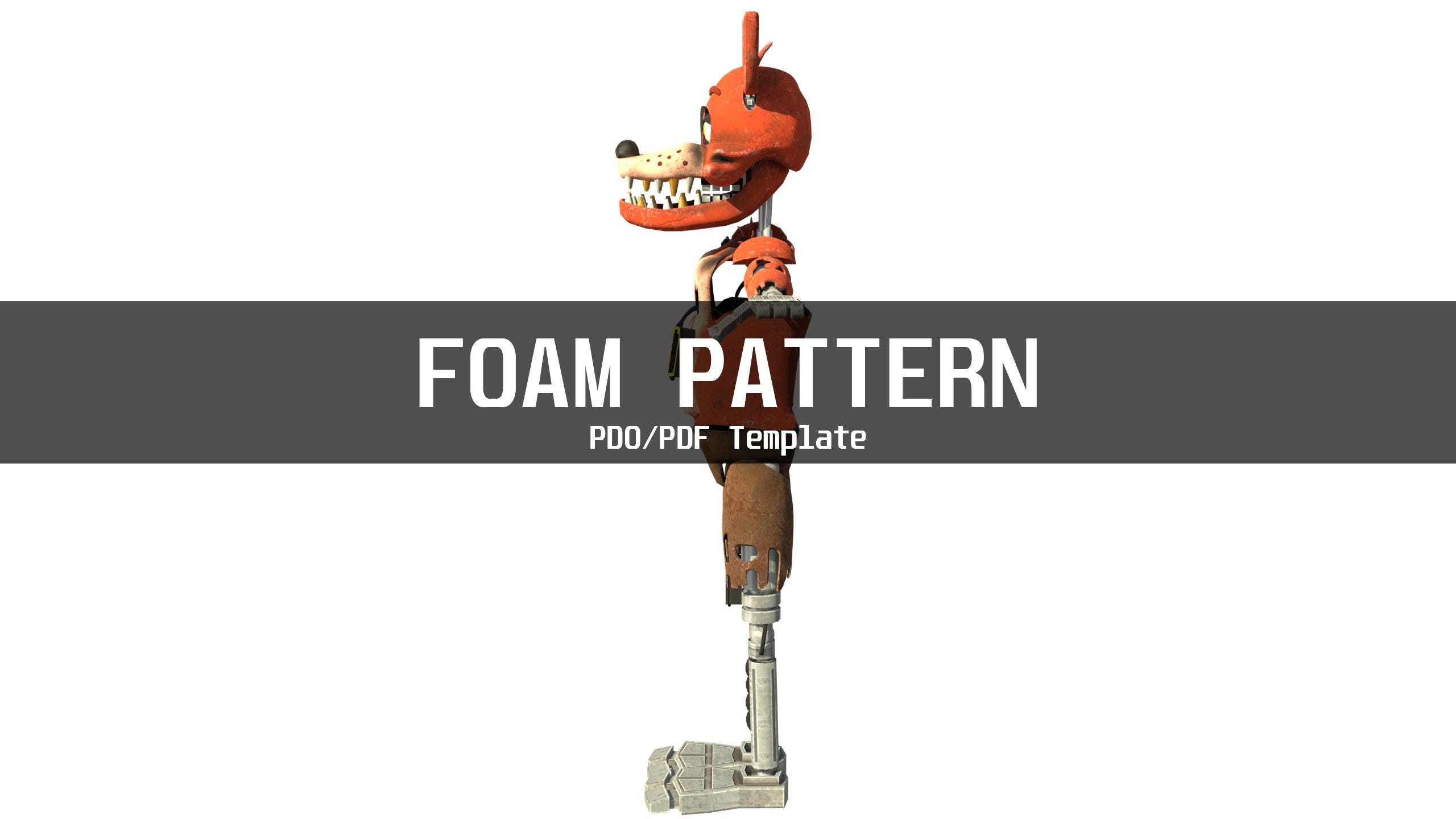 Foxy 1 Furry Wearable Armor and Helmet Mask Template for EVA Foam (PDO ...