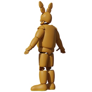 Fnaf Spring Bonnie Movie Version Full Body Wearable Mask Template For