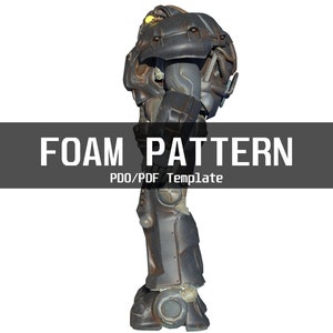 Fallout 4 X-01 Enclave Power Armor and Helmet Template for EVA Foam ...