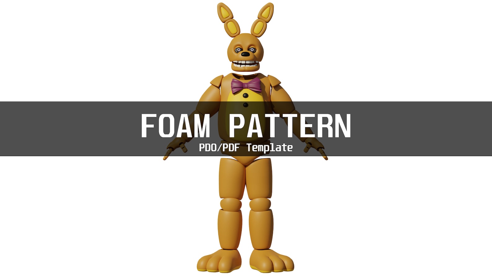 FNAF Spring Bonnie Movie Version Full Body Wearable Mask Template for ...
