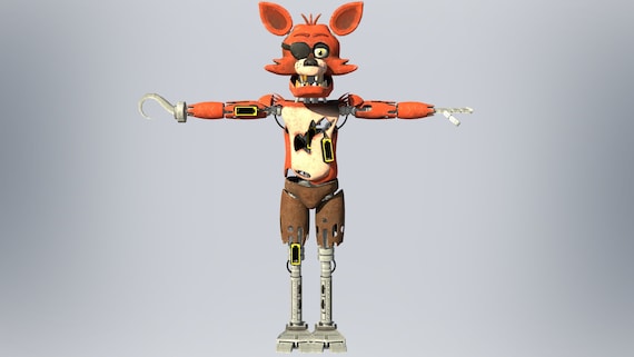 Foxy 1 Furry Wearable Helmet Mask Head Custom Foxy Furry STL Files