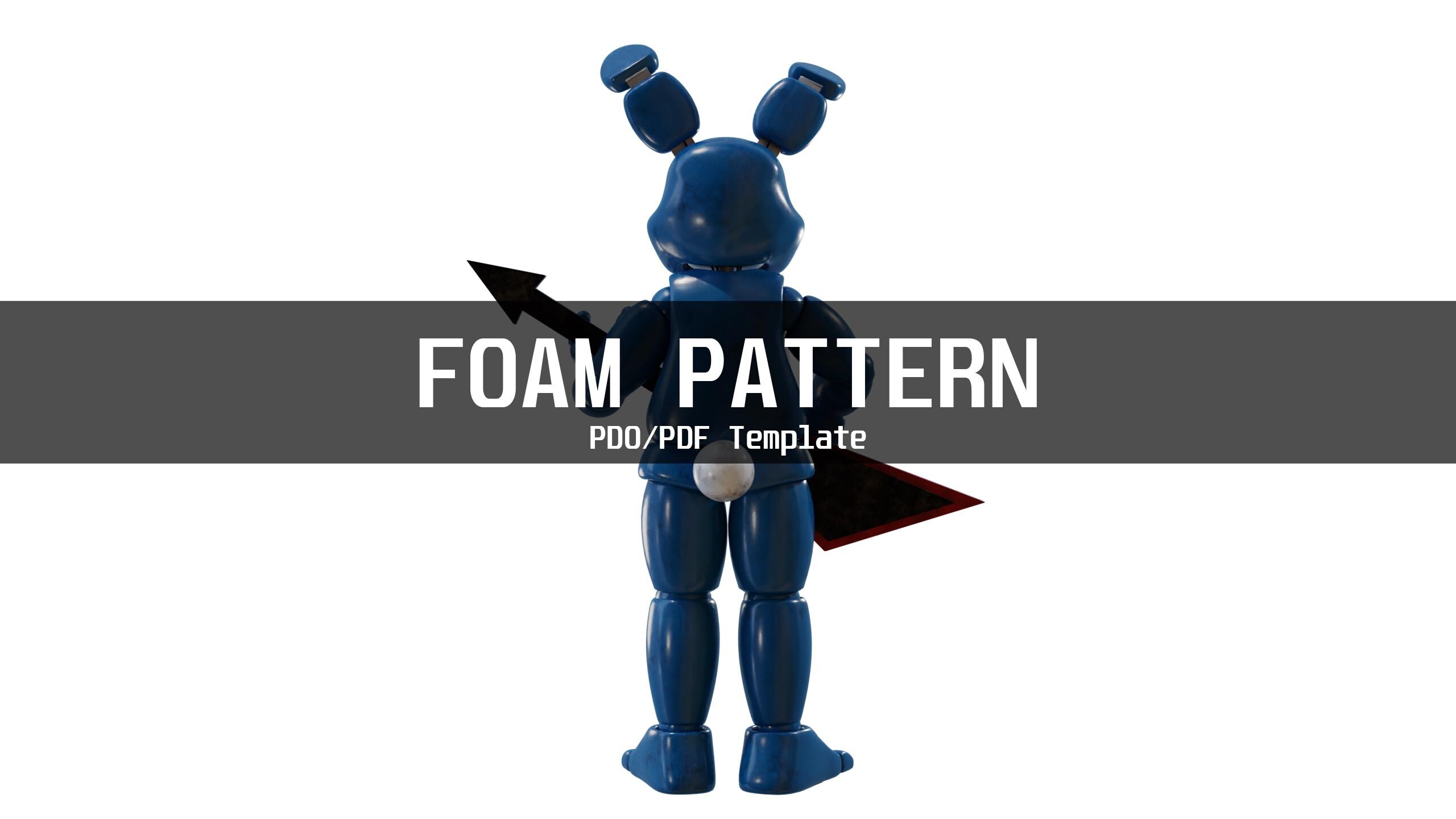 Toy Bonnie Fnaf 2 Movie Furry Wearable Armor and Helmet Mask Template ...