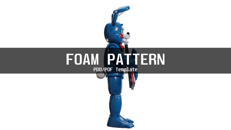Toy Bonnie Fnaf 2 Movie Furry Wearable Armor and Helmet Mask Template ...