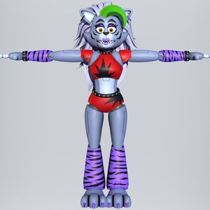 Roxanne Security Break Furry Wearable Armor and Helmet Mask Custom Full Body Roxanne Furry STL Files 3D Model STL