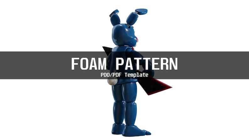 Toy Bonnie Fnaf 2 Movie Furry Wearable Armor and Helmet Mask Template ...