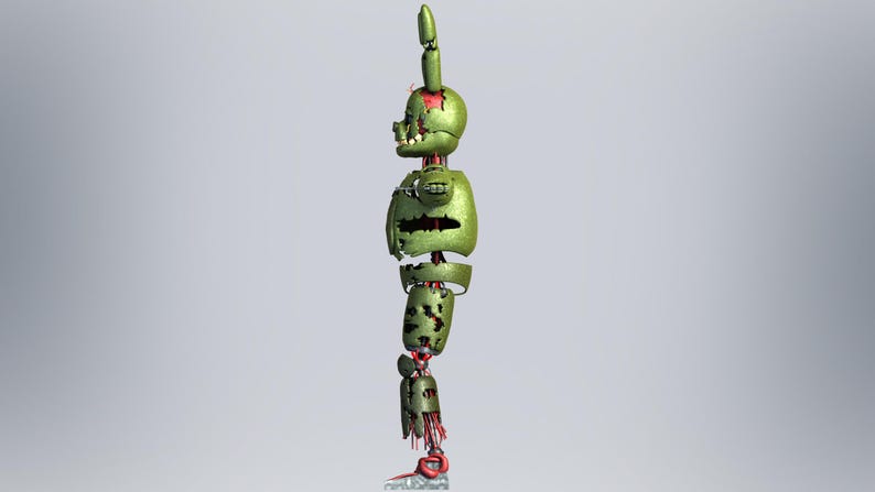 FNAF Springtrap Full Body Wearable Armor and Head Fnaf Springtrap Furry ...