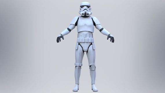Stormtrooper Imperial Full Body Wearable Armor and Helmet STL Files 3D Model STL