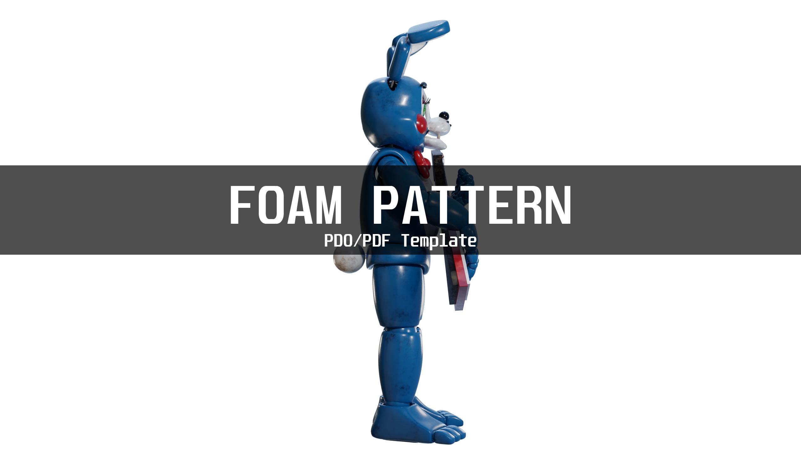 Toy Bonnie Fnaf 2 Movie Furry Wearable Armor and Helmet Mask Template ...