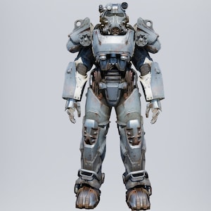 Fallout 4 T-60 Power Armor Full Body Wearable Armor and Helmet and Jet Pack 3D Model STL Files 3D Model 3d Printable Files image 2