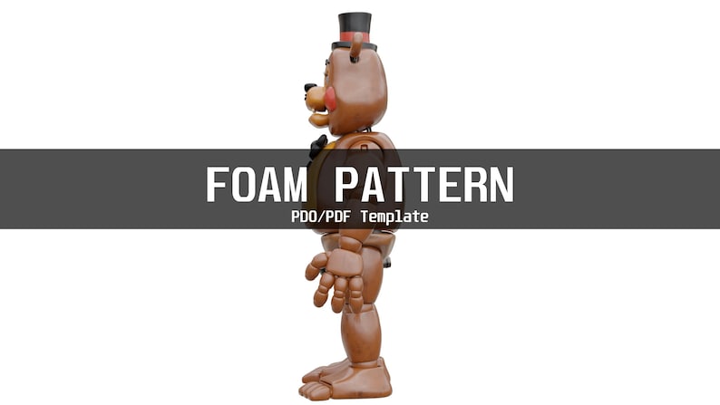 Toy Freddy Fnaf 2 Movie Furry Wearable Armor and Helmet Mask Template ...