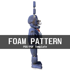 Bonnie 1 Furry Wearable Armor and Helmet Mask Template for EVA Foam ...