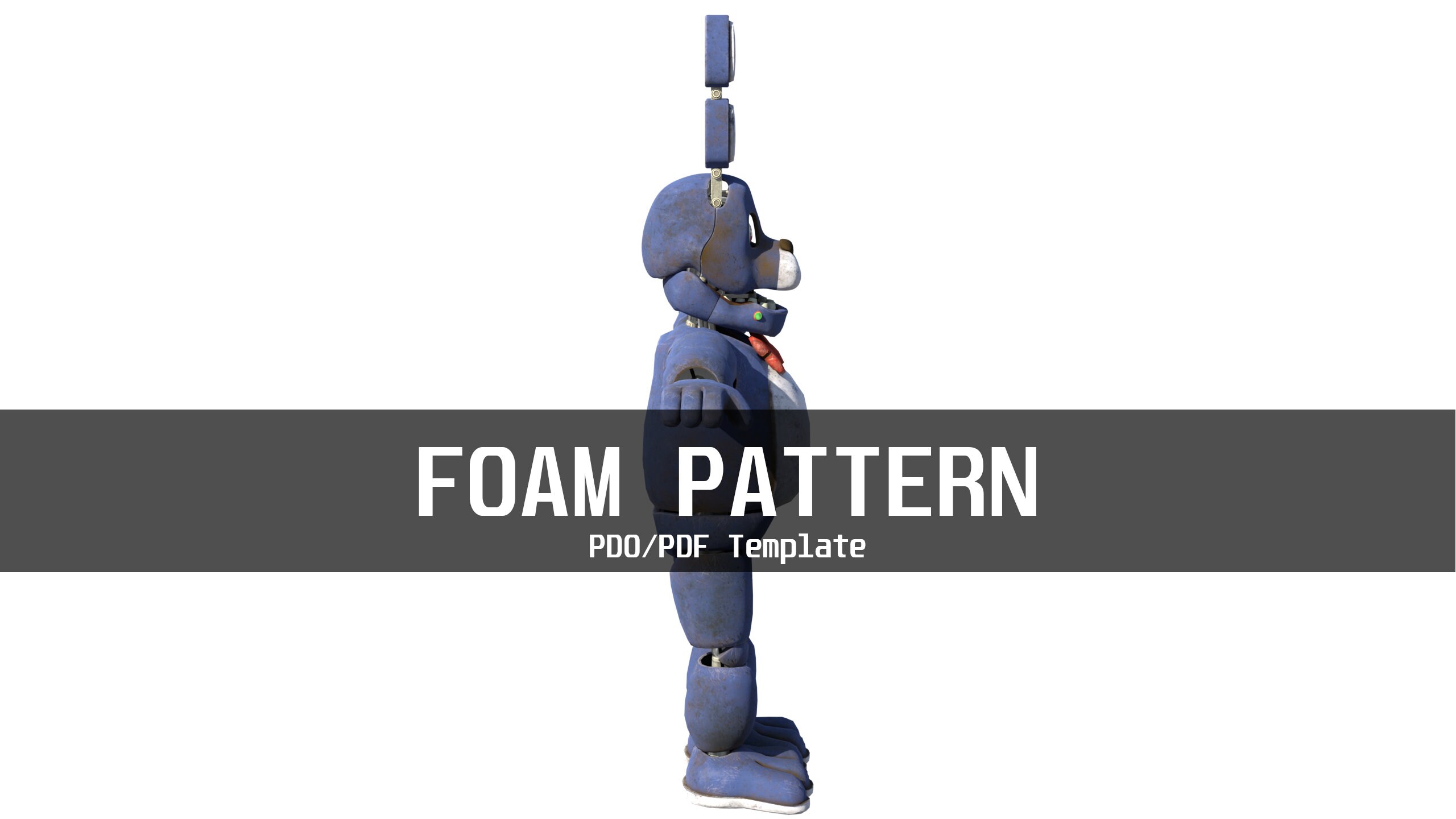 Bonnie 1 Furry Wearable Armor and Helmet Mask Template for EVA Foam ...