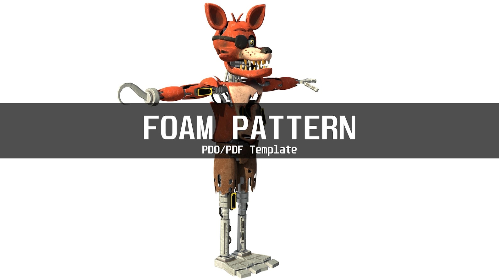 Foxy 1 Furry Wearable Armor and Helmet Mask Template for EVA Foam (PDO ...