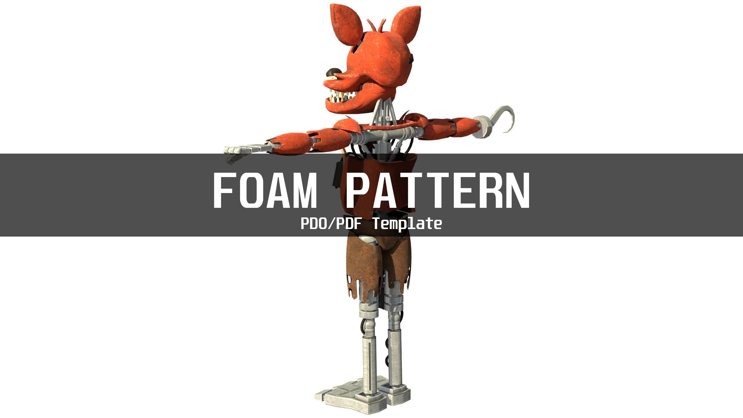 Foxy 1 Furry Wearable Armor and Helmet Mask Template for EVA Foam (PDO ...