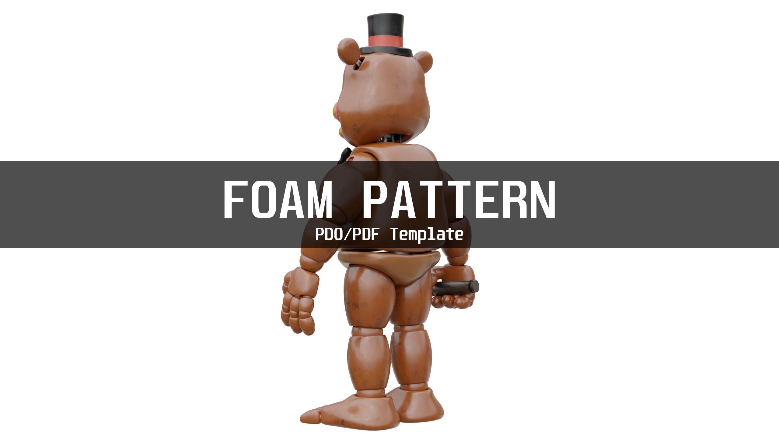 Toy Freddy Fnaf 2 Movie Furry Wearable Armor and Helmet Mask Template ...