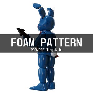 Toy Bonnie Fnaf 2 Movie Furry Wearable Armor and Helmet Mask Template ...