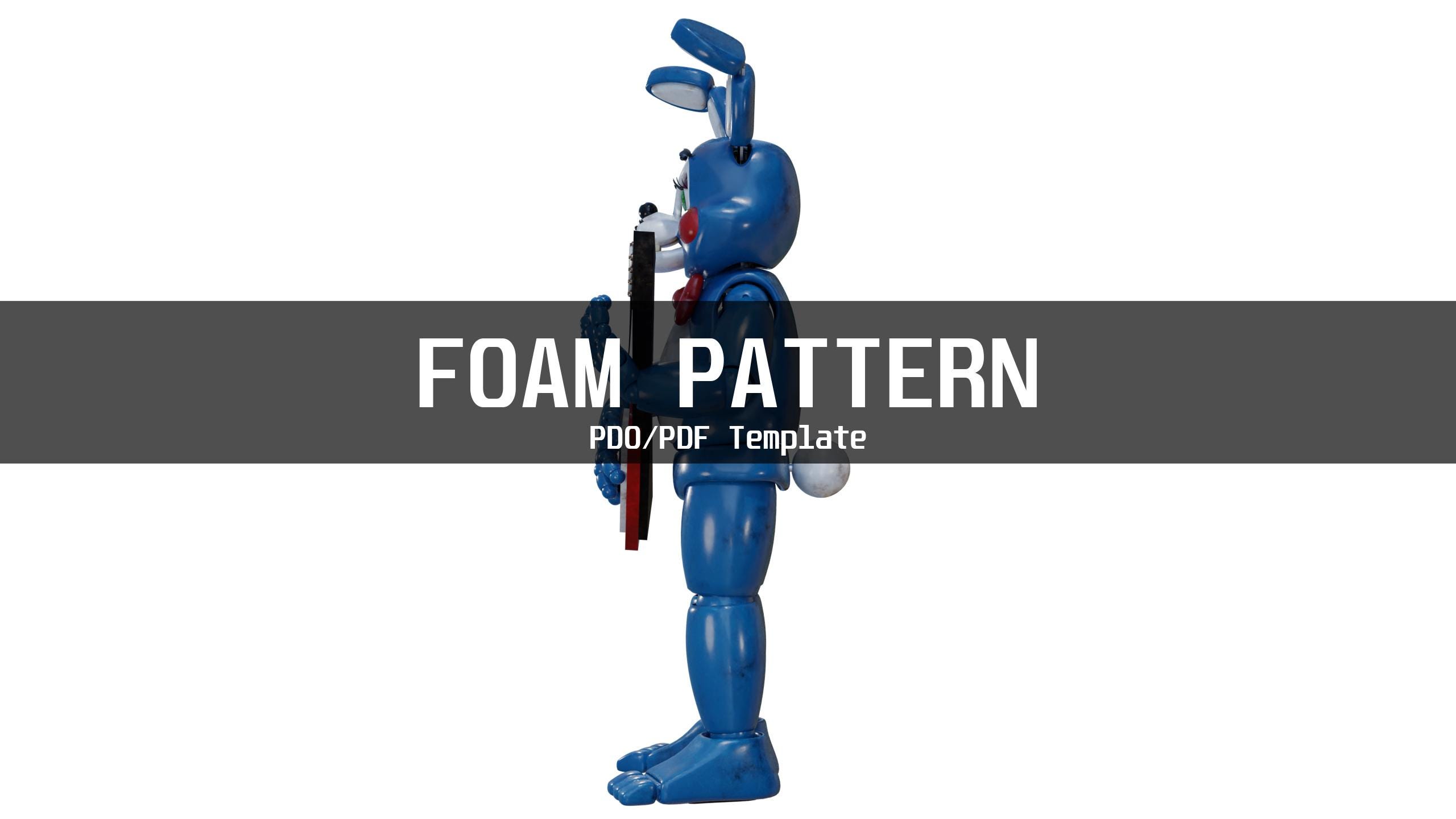 Toy Bonnie Fnaf 2 Movie Furry Wearable Armor and Helmet Mask Template ...