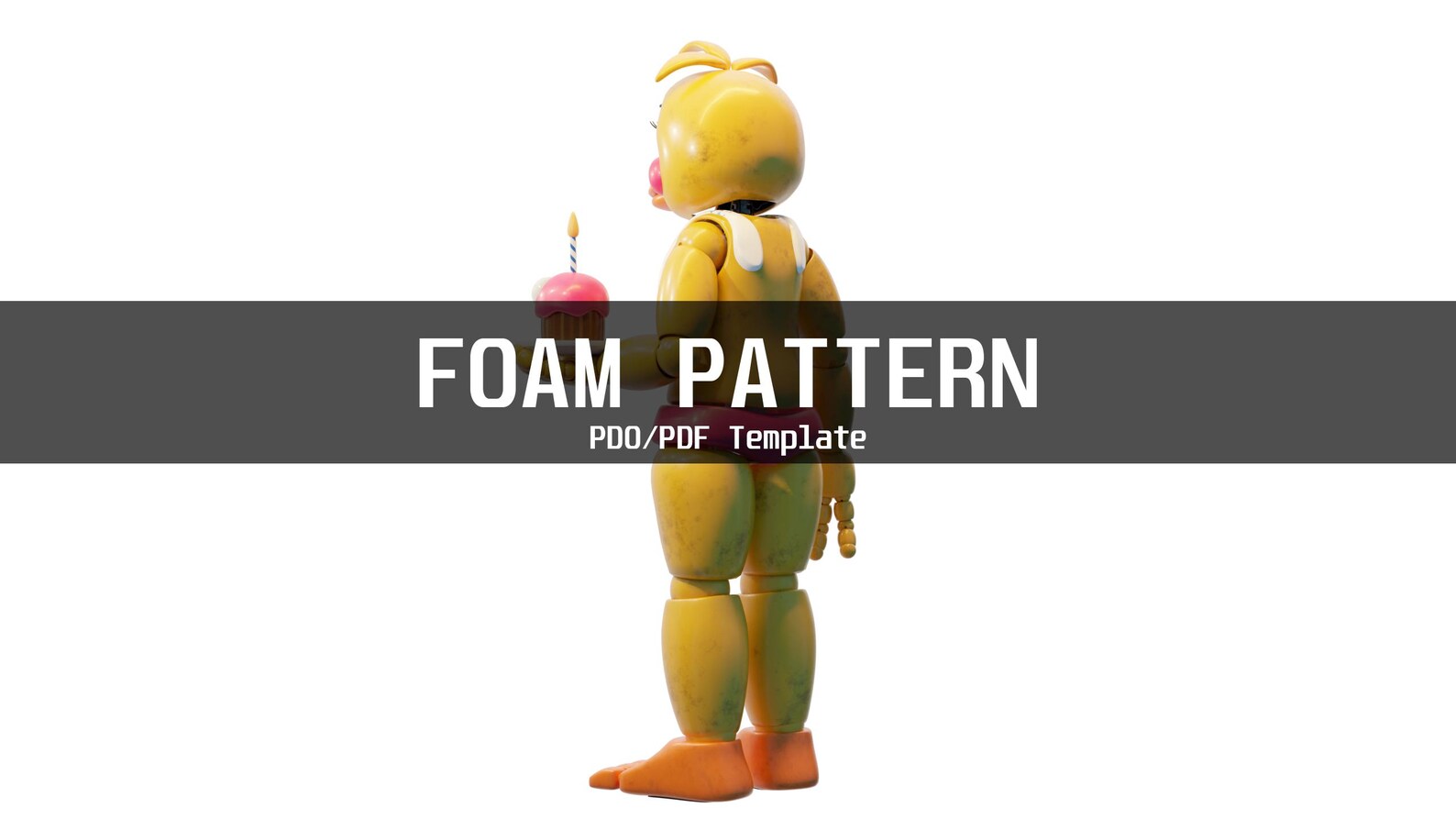 Toy Chica Fnaf 2 Movie Furry Wearable Armor and Helmet Mask Template ...