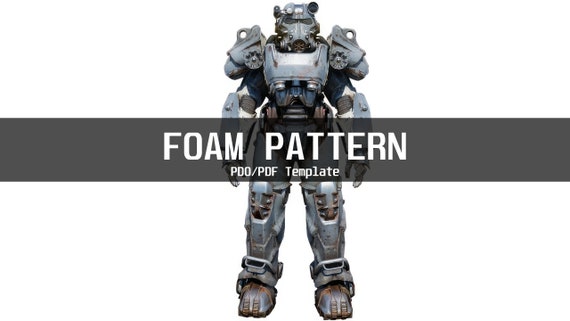 Fallout 4 T-60 Power Armor and Helmet Template for EVA foam (PDO/Pdf) Custom Full Body Fallout Foam Files
