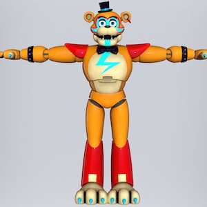 Freddy Security Break Furry Wearable Armor and Helmet Mask Head Custom Full Body Freddy Security Furry STL Files 3D Model STL