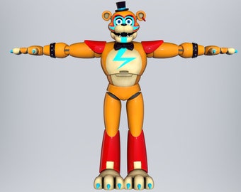 Freddy Security Break Furry Wearable Armor and Helmet Mask Head Custom Full Body Freddy Security Furry STL Files 3D Model STL