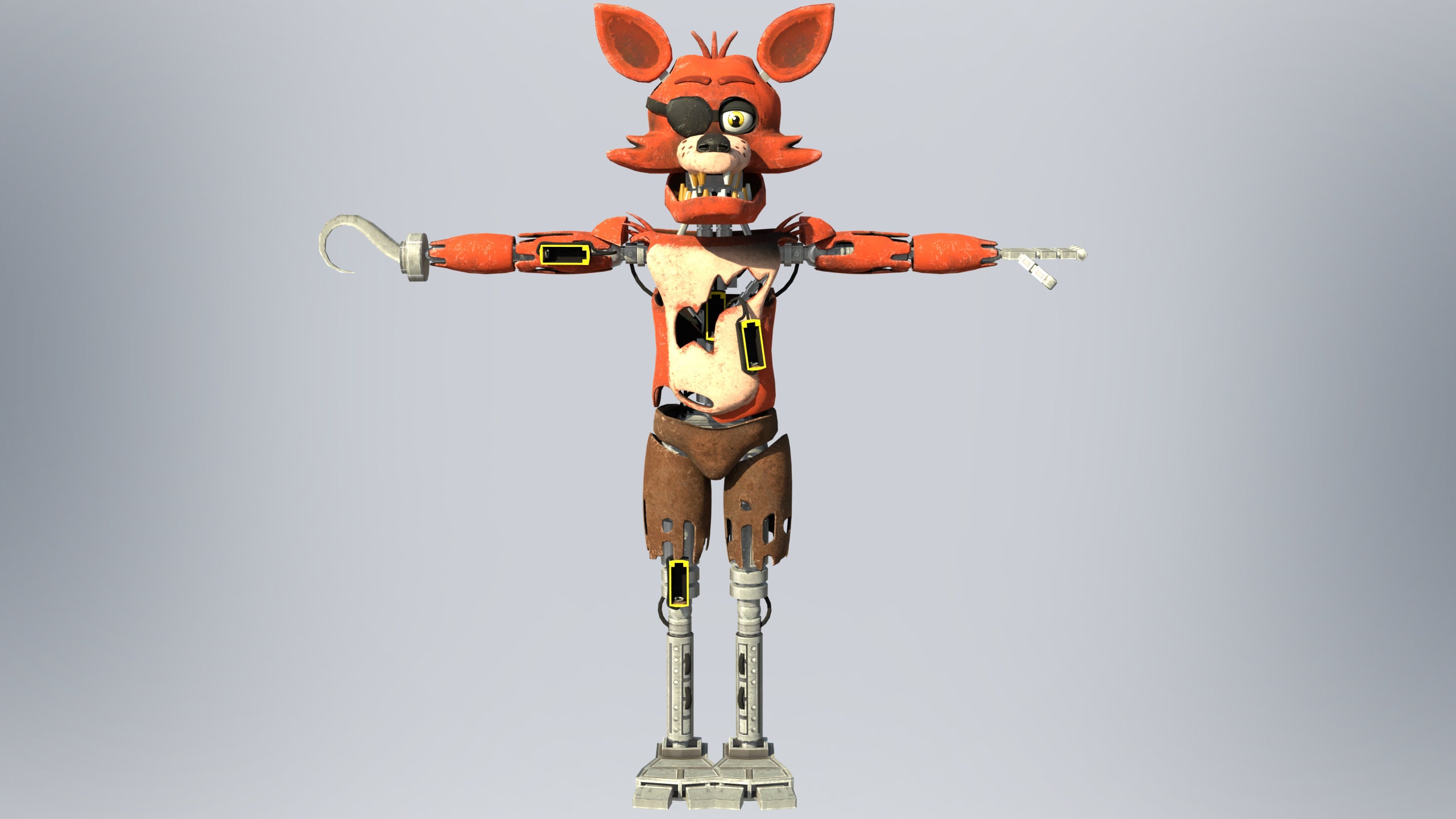 Foxy 1 Furry Custom Mask Wearable 3D Model STL 