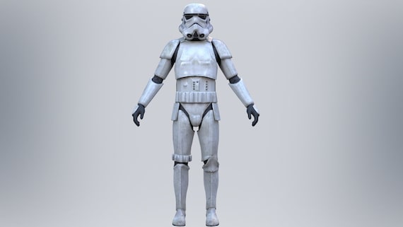 Stormtrooper Accurate Imperial Full Body Wearable Armor and Helmet STL Files 3D Model STL