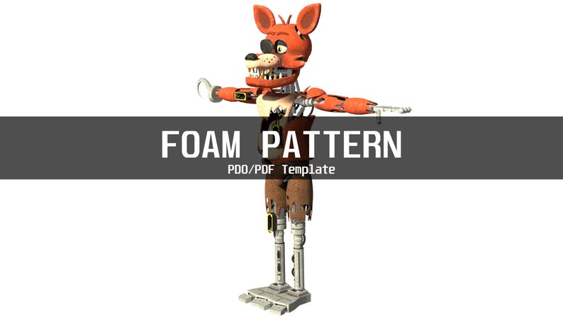 Foxy 1 Furry Wearable Armor and Helmet Mask Template for EVA Foam (PDO ...