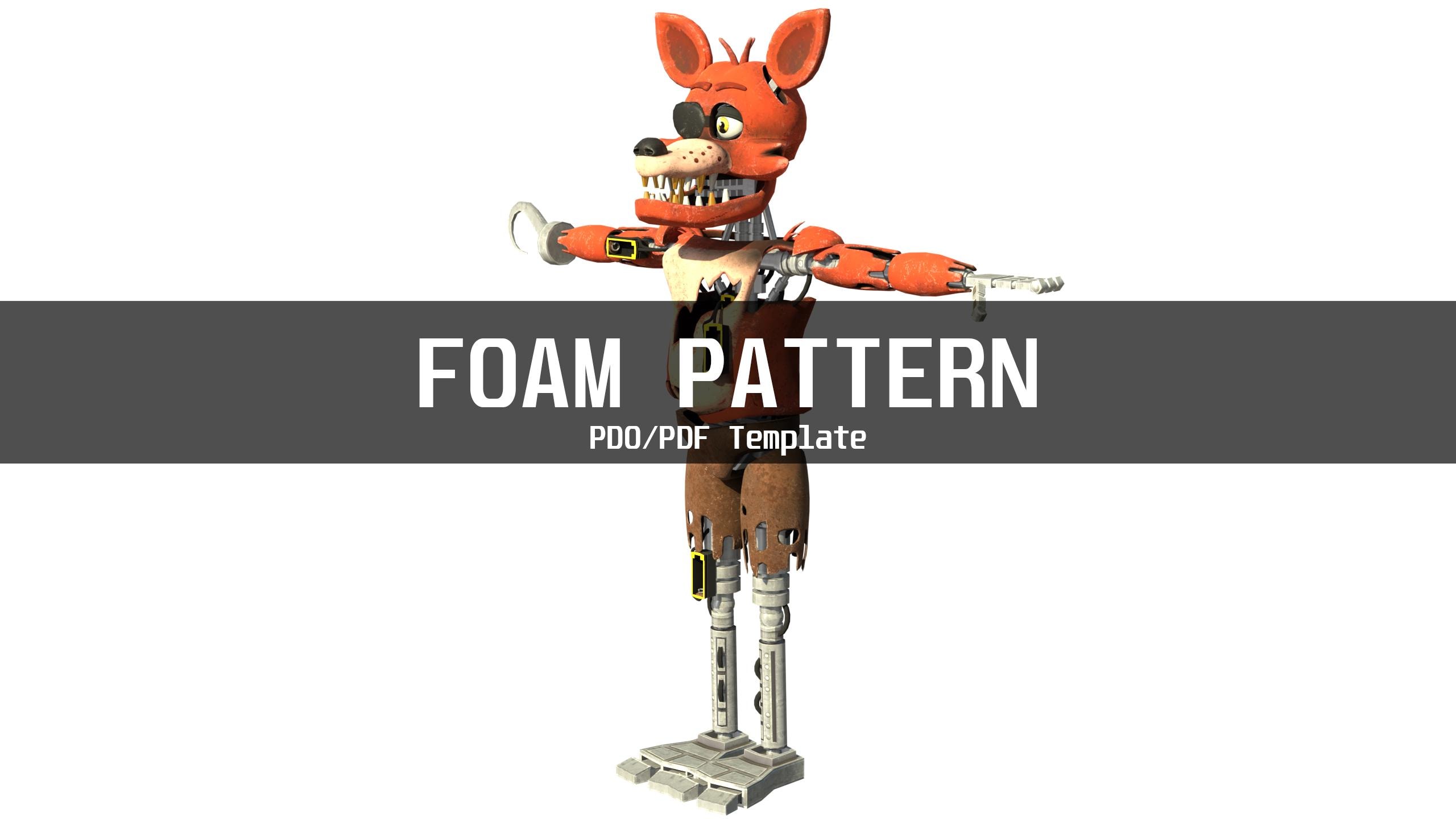 Foxy 1 Furry Wearable Armor and Helmet Mask Template for EVA Foam (PDO ...