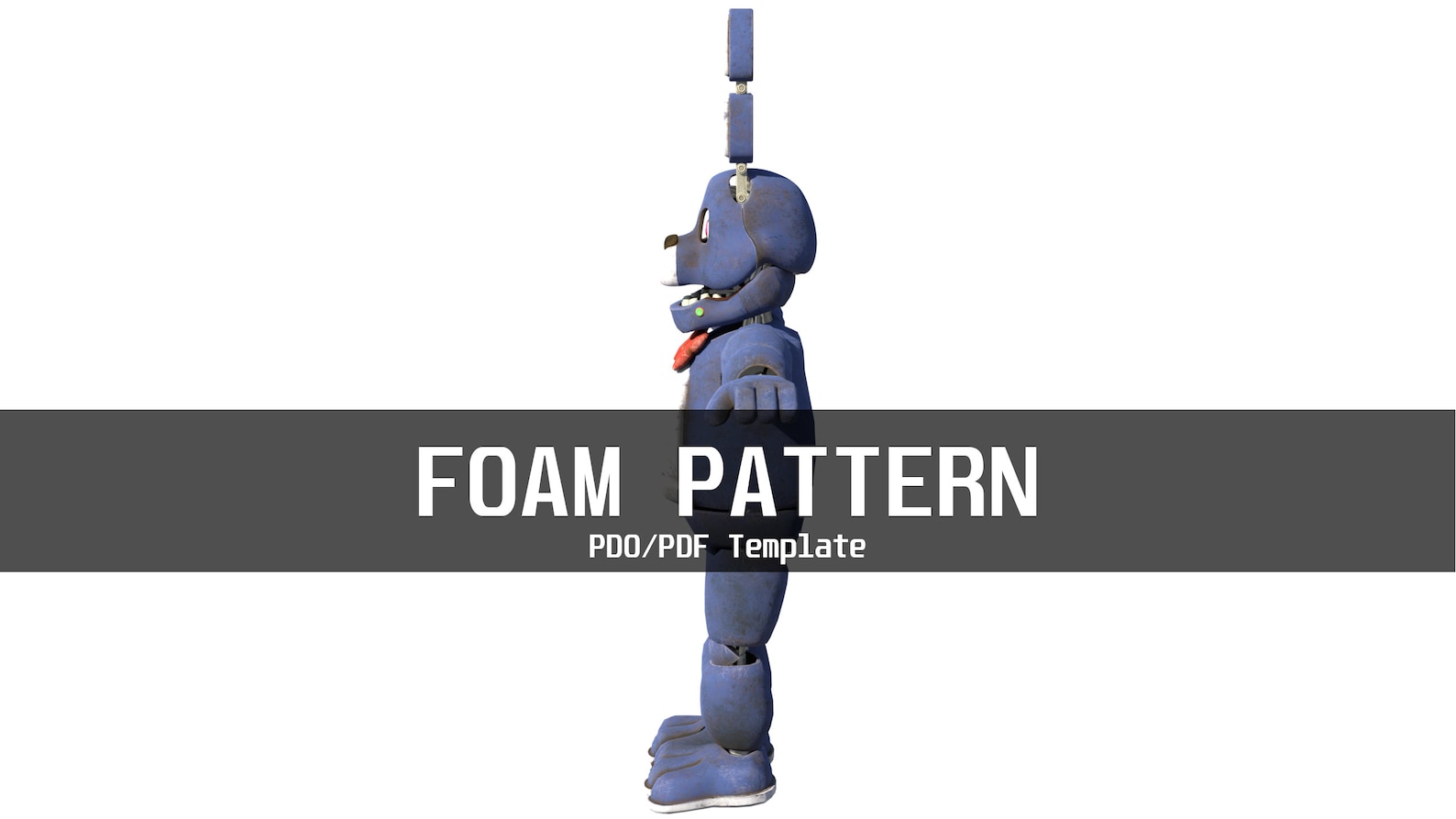 Bonnie 1 Furry Wearable Armor and Helmet Mask Template for EVA Foam ...
