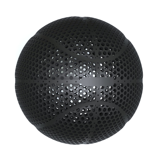 Airless NBA Basketball  Airless  Basketball 1:1 Size STL Files 3D Model STL