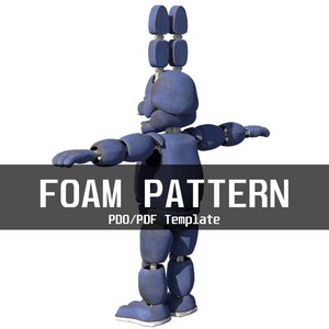 Bonnie 1 Furry Wearable Armor and Helmet Mask Template for EVA Foam ...