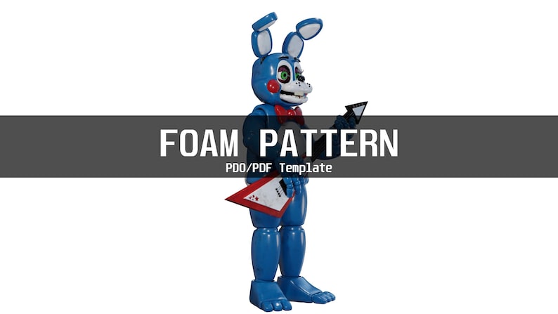 Toy Bonnie Fnaf 2 Movie Furry Wearable Armor and Helmet Mask Template ...