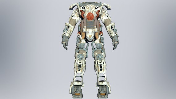Fallout Power Frame Armor Full Body Wearable Armor 3D Model STL Files 3D Model 3d Printable Files