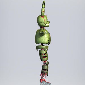 FNAF Springtrap Full Body Wearable Armor and Head Fnaf Springtrap Furry ...