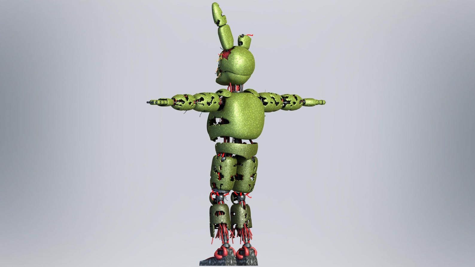FNAF Springtrap Full Body Wearable Armor and Head Fnaf Springtrap Furry ...
