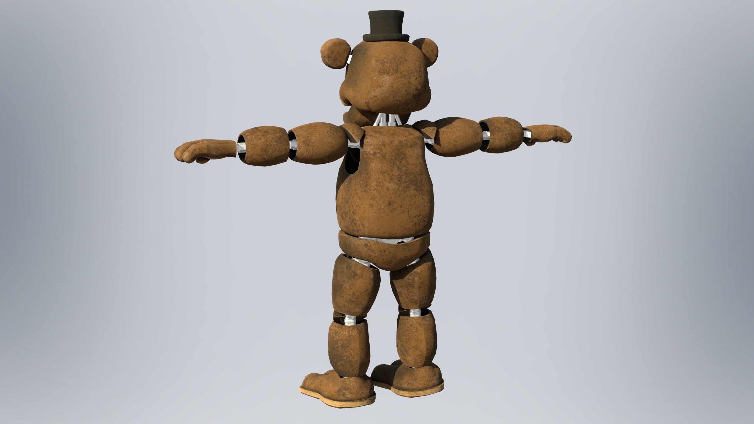 3D file FNAF 1 Freddy Fazbear Full Body Wearable Costume with Head for 3D  Printing 🎭・3D printing template to download・Cults