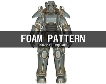 Fallout 4 T-45 Power Armor and Helmet Template for EVA foam (PDO/Pdf) Custom Full Body Fallout Foam Files