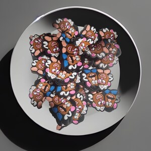 Potato head focals, Focals, Bulk Focals, Cute focals, Cartoon focal, Family Focals, Silicone beads,*1, 3 & 5 Bead Packs*, Bead keychain, pen