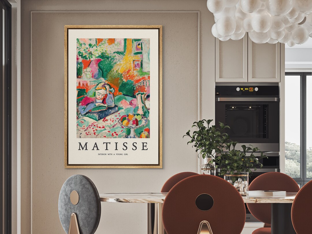 Reading Girl by Henri Matisse Exhibition Modern Art for Living Etsy